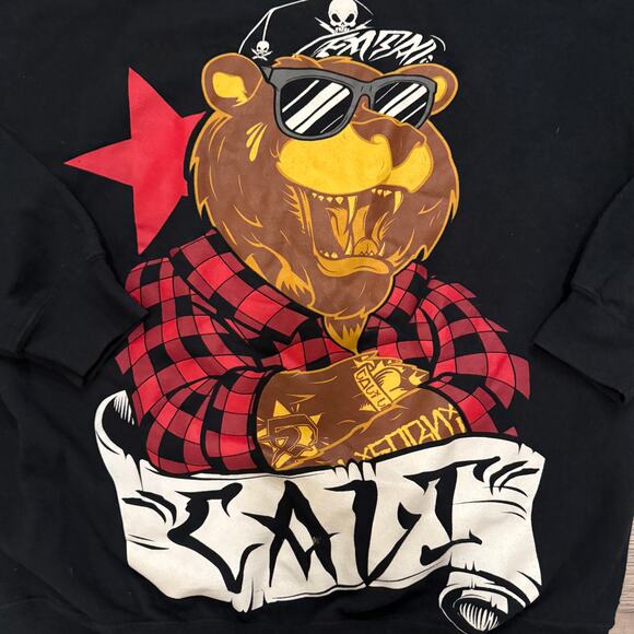 Fatal Clothing Co. Mens Sweatshirt California Bear Graphic Large Streetwear - Picture 3 of 6